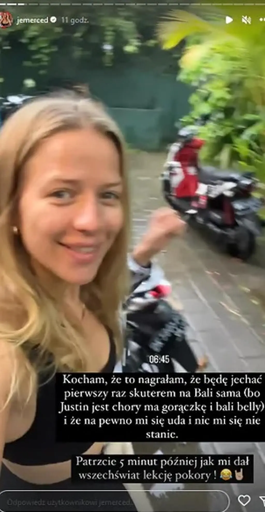 Jessica Mercedes miała wypadek na Bali