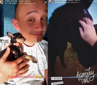 Maciej ze "ŚOPW" spędza czas z rodziną