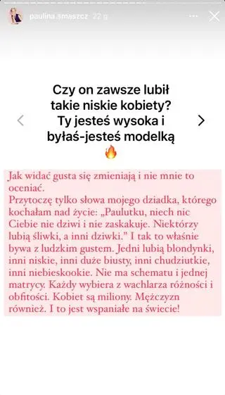 Paulina Smaszcz uderza w Macieja Kurzajewskiego