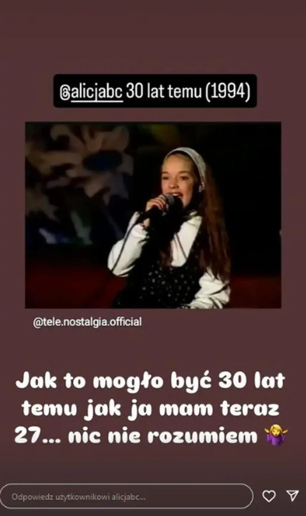 Alicja Bachleda-Curuś pokazała stare zdjęcie