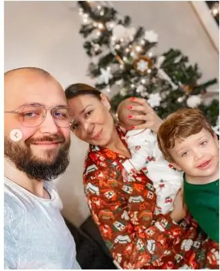 Aneta Żuchowska z rodziną