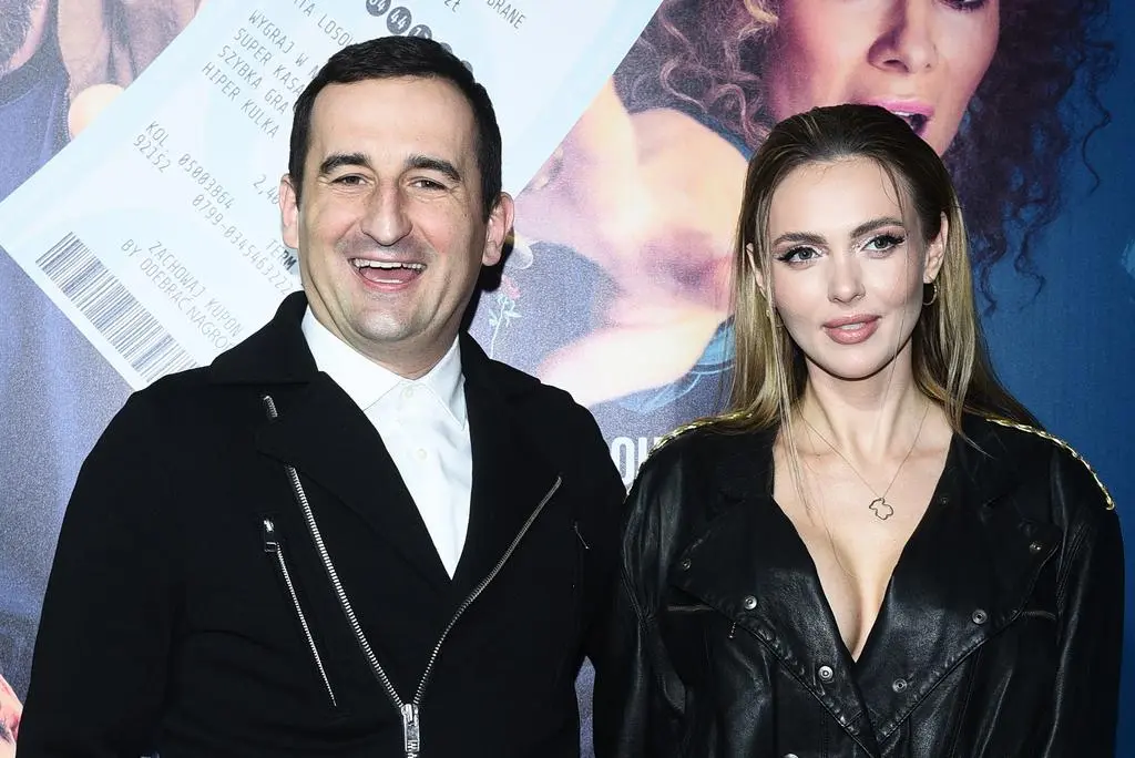 Misiek Koterski i Marcela Leszczak na premierze filmu "Masz ci los!"