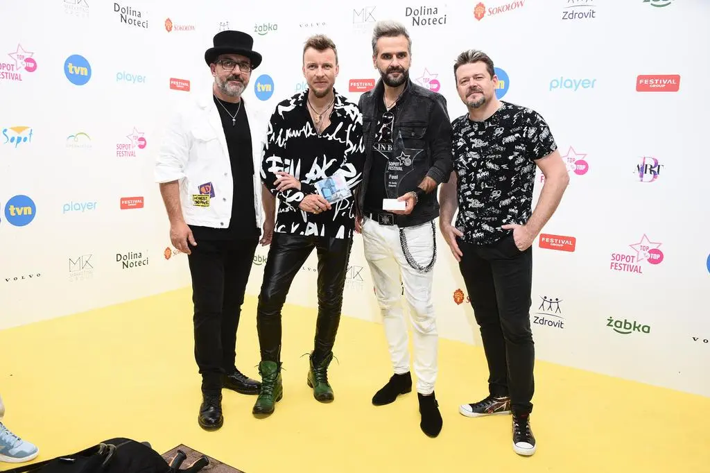 Zespół Feel. Łukasz Kożuch, Piotr Kupicha, Michał Nowak, Michał Opaliński