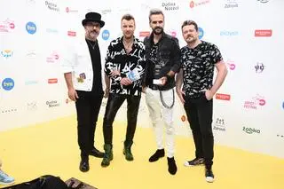 Zespół Feel. Łukasz Kożuch, Piotr Kupicha, Michał Nowak, Michał Opaliński