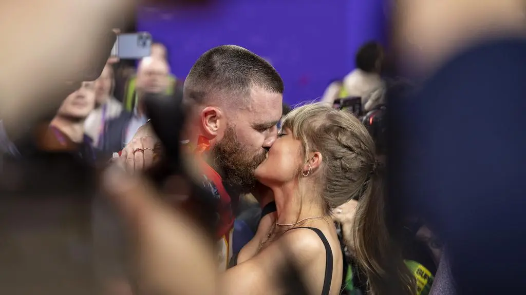 Super Bowl 2024. Travis Kelce, Taylor Swift