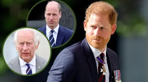 Książę Harry, król Karol III, książę William