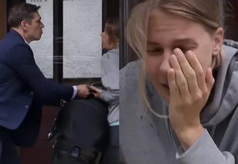 "Na Wspólnej", odcinek 3708. Dochodzi do bójki. Alan wyrywa Oli nosidełko z dzieckiem