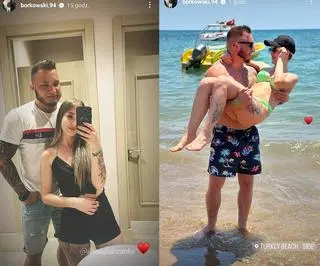 Kamil Borkowski z dziewczyną