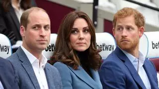 Książę William, księżna Kate i książę Harry