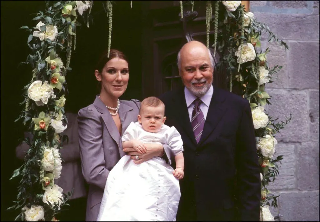 Chrzest René Charlesa. Celine Dion i René Angelil z synem 