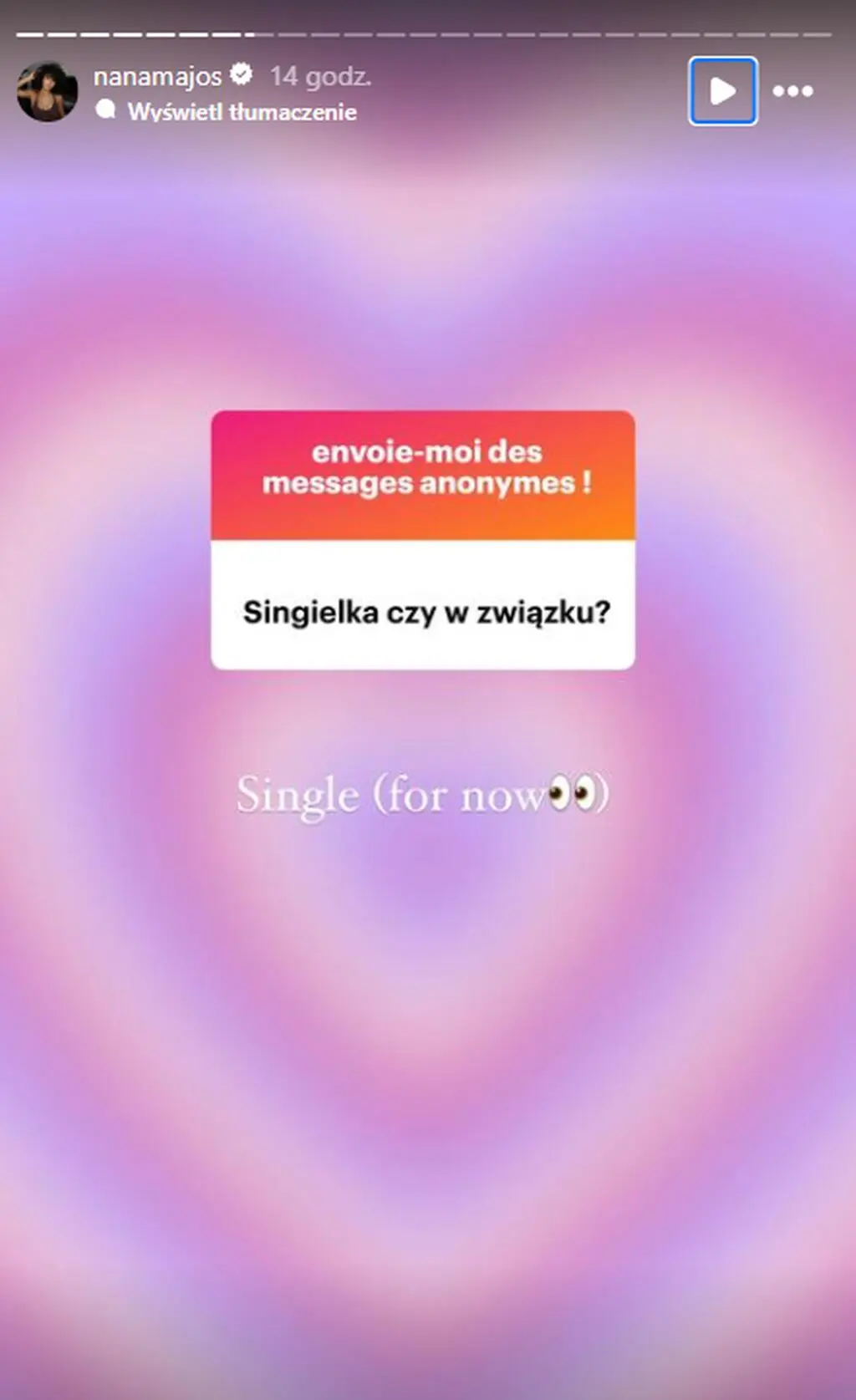 Natalia "Nana" Majos z "Hotelu Paradise" o miłości