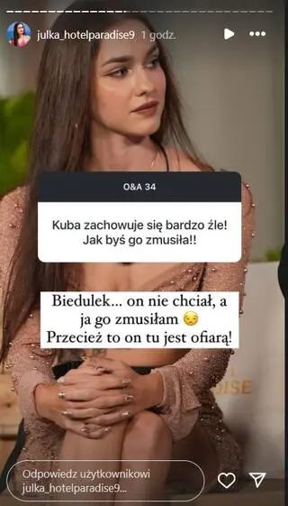 Julia z "Hotelu Paradise" o zachowaniu Kuby