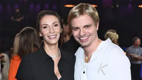Marcin Hakiel z partnerką