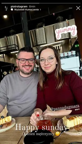 Piotr Sadowski ze "ŚOPW" świętował Dzień Mężczyzny z ukochaną