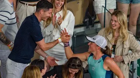 Robert Lewandowski pogratulował Idze Świątek. Nagranie stało się hitem sieci