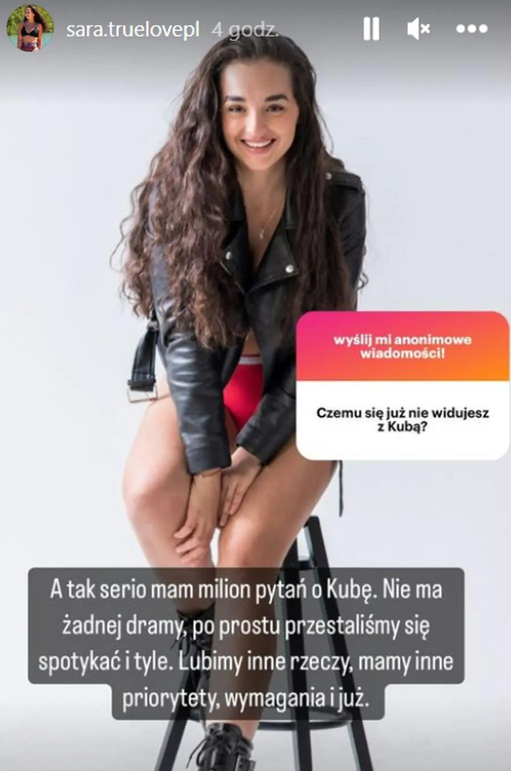 "True Love". Sara o pożegnaniu z Kubą