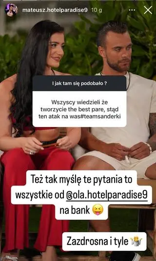 Mateusz Chłopek z "Hotelu Paradise"