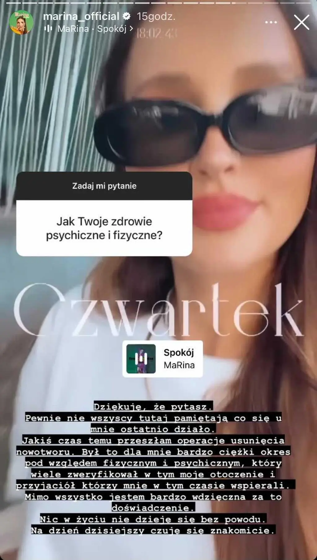 Marina Łuczenko-Szczęsna w szczerym wyznaniu
