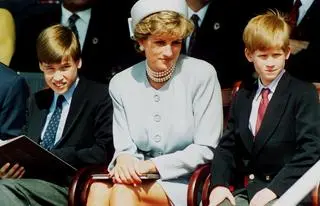 Księżna Diana z synami. 1995 rok