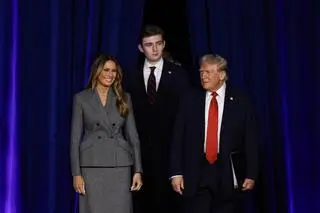 Donald, Melania i Barron Trump