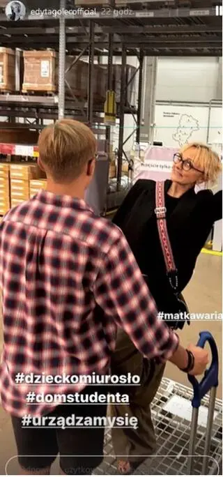Edyta Golec urządza syna w nowym mieszkaniu