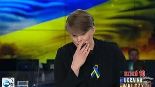 Dziennikarka TVN24 pokazała materiał, na którym dziewczynka śpiewa w schronie.