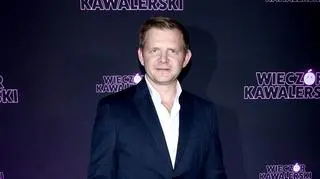 Rafał Zawierucha na premierze filmu "Wieczór kawalerski"