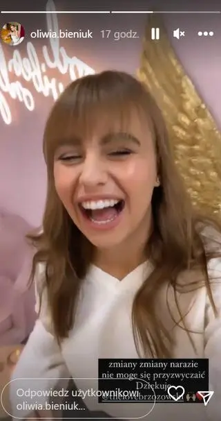 Oliwia Bieniuk w nowej fryzurze