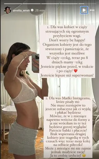 Amelia Wnęk z "Top Model" zaskoczyła formą po porodzie