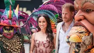 Meghan Markle i książę Harry w Kolumbii