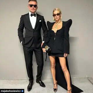 Maja Bohosiewicz z mężem