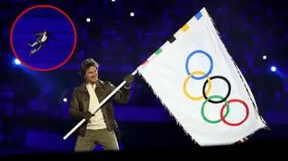 Tom Cruise skoczył z dachu na ceremonii zamknięcia igrzysk olimpijskich! Jest wideo