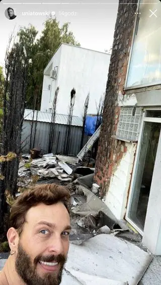 Sławek Uniatowski pokazał dom po pożarze