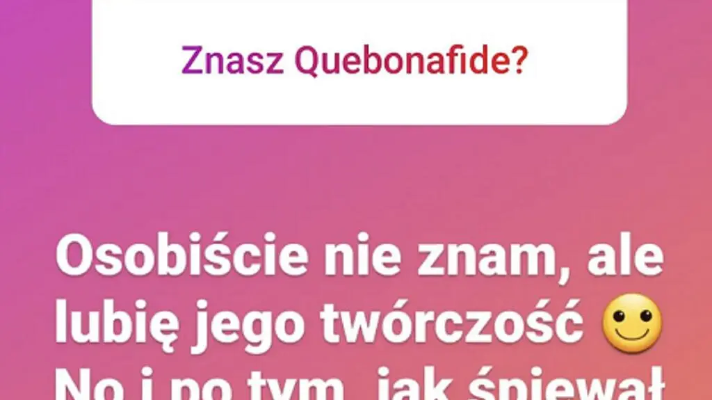 Quebonafide rapował o pizzerii ojca Julki ze "ŚOPW"
