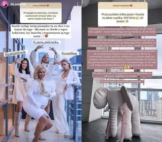 Lili Antoniak odpowiada na pytania po Baby Shower