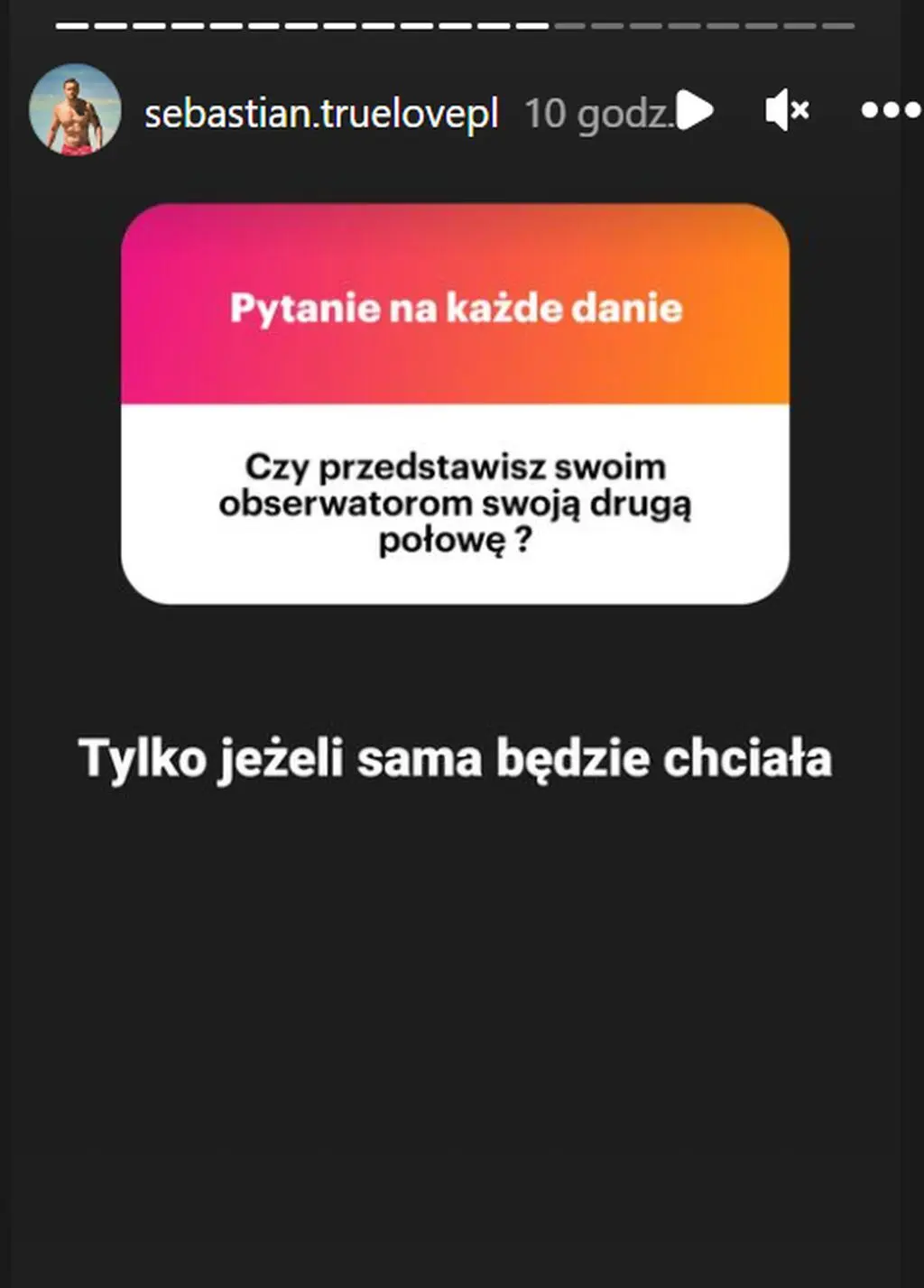 Sebastian Borowicz-Skoneczny z "True Love"