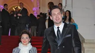 Marcin Prokop z żoną Marią Prażuch