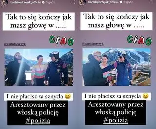Bartek Jędrzejak zapomniał zapłacić za posiłek