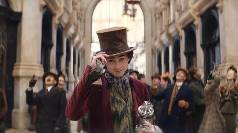 Timothée Chalamet w filmie "Wonka"