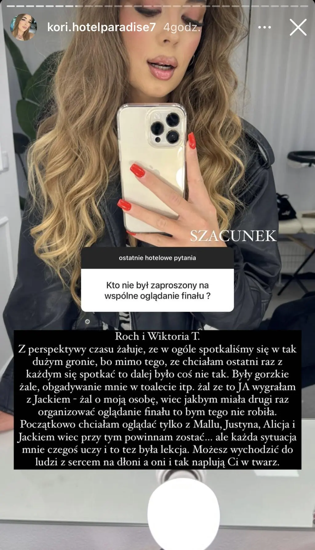 Kori o relacji z Wiktorią