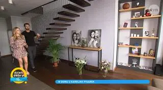 Karolina Pisarek oprowadziła po domu Mateusza Hładkiego