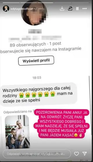 Edyta Golec reaguje na hejt