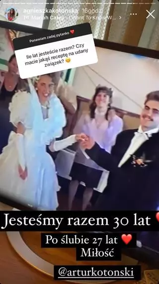 Agnieszka i Artur Kotońscy w dniu ślubu