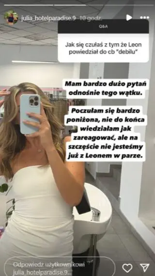 Julia z "Hotelu Paradise 9" szczerze o słowach Leona. "Poczułam się bardzo poniżona"