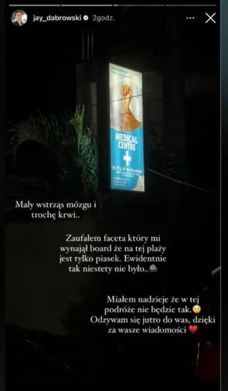 Jay z "Hotelu Paradise" miał wypadek