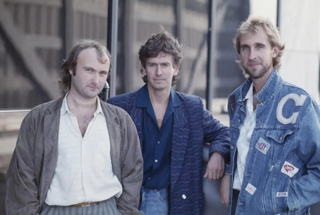 Phil Collins, Tony Banks, Mike Rutherford z zespołu Genesis