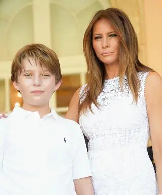 Melania i Barron Trump