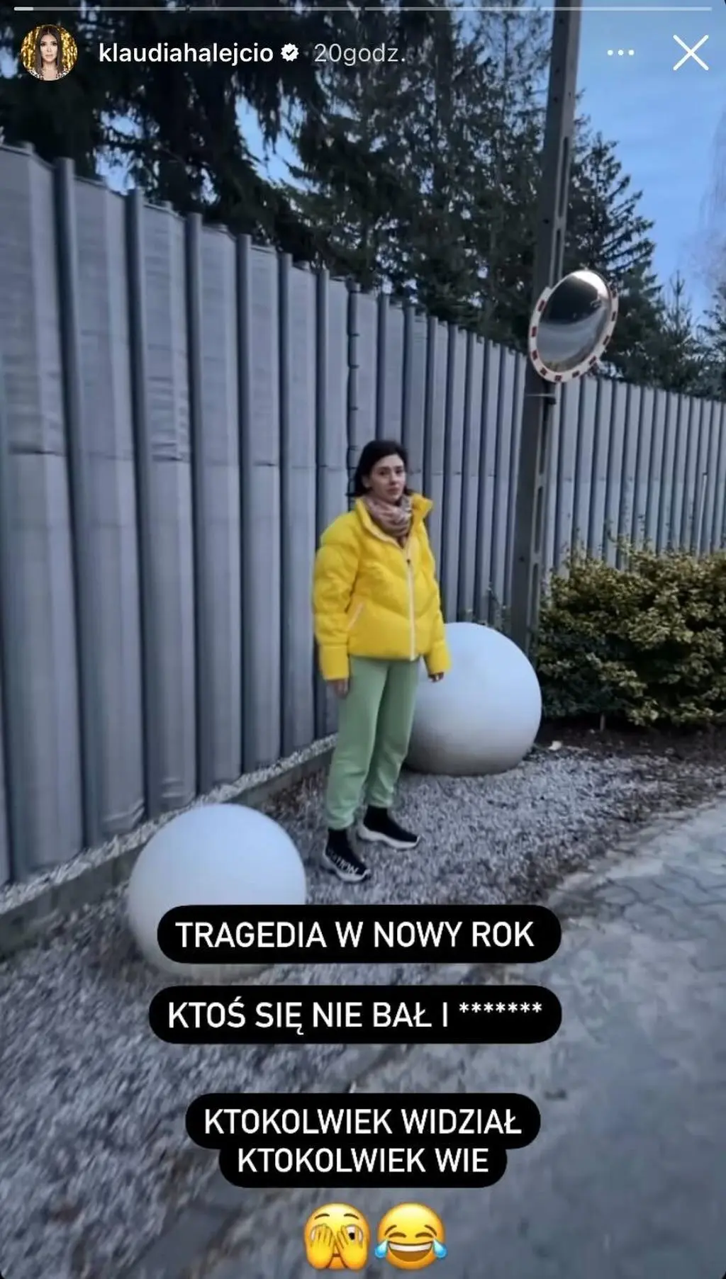 Klaudia Halejcio została okradziona