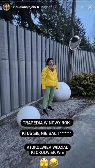 Klaudia Halejcio została okradziona