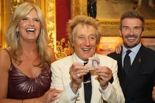 Peny Lancaster, Rod Stewart i David Beckham